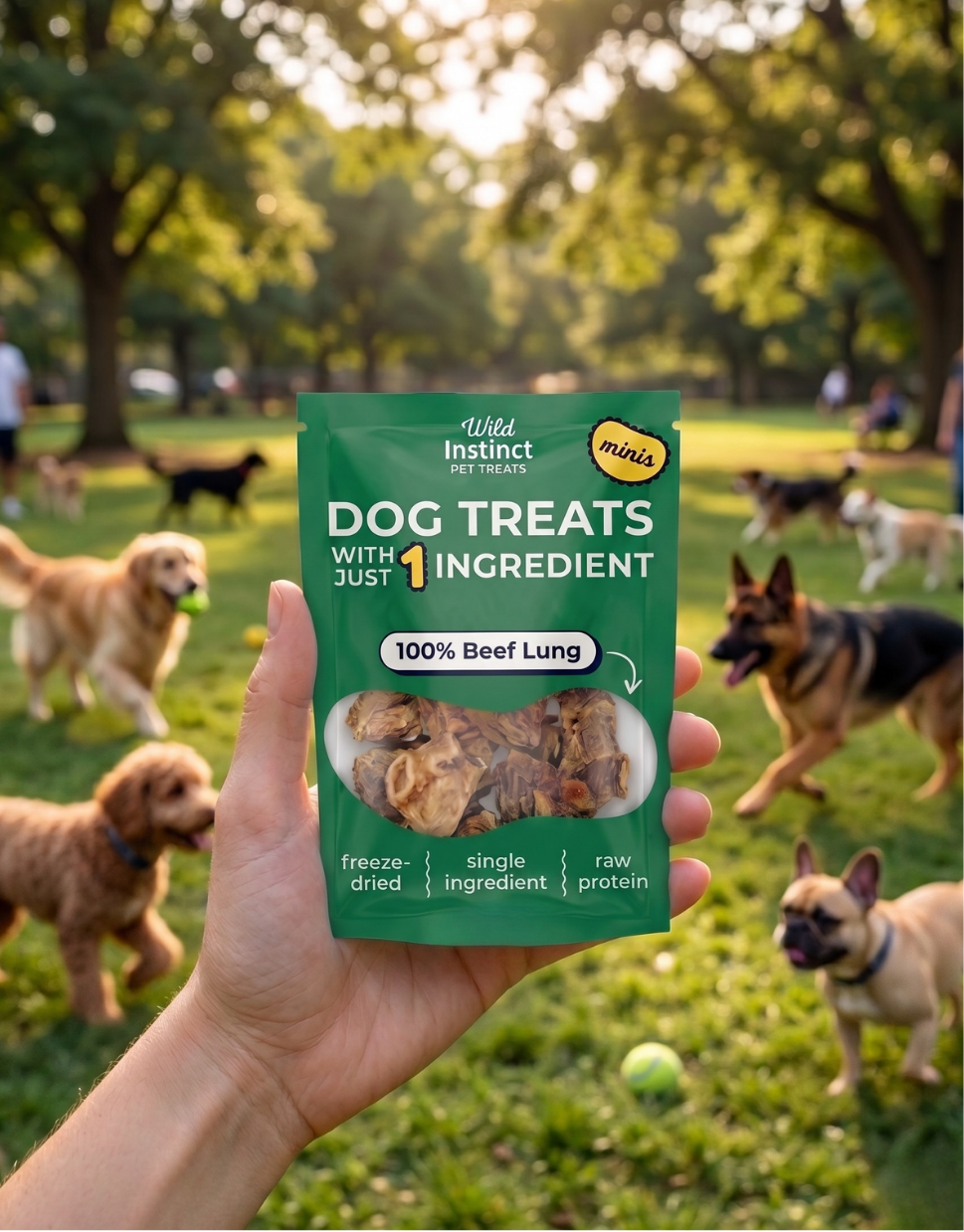 Beef Lung Minis - Dog Treats