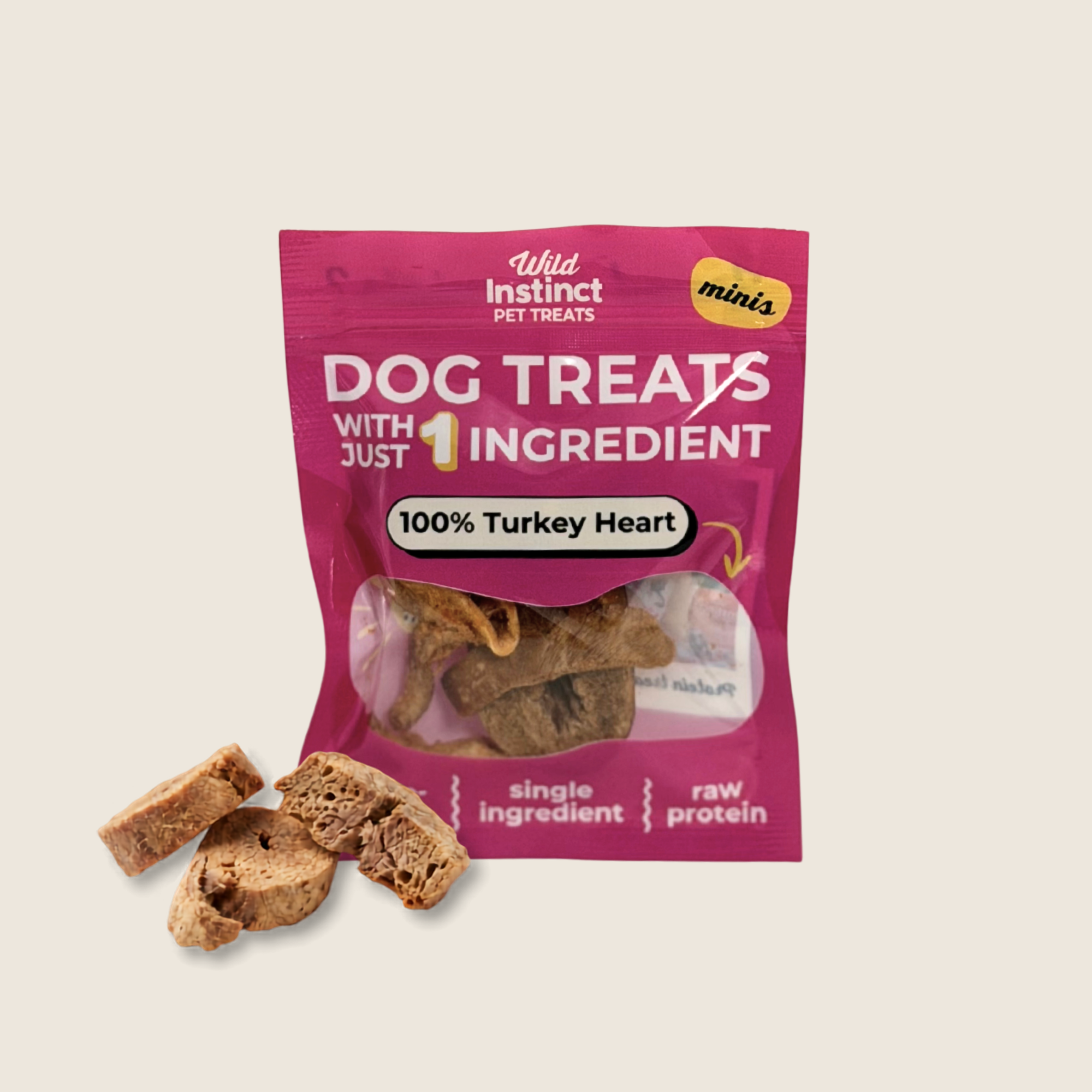 Turkey Heart Minis - Single Ingredient Dog Treats