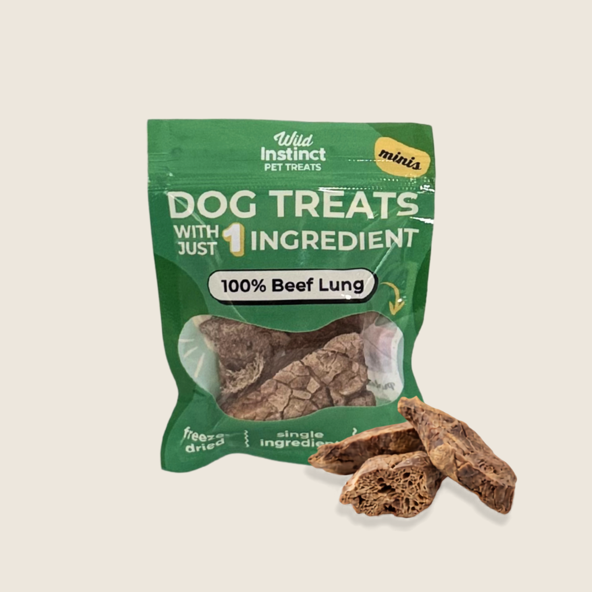 リヤドロ Pack of Hunting Dogs 限定3000体 Beef Lung Minis - Single Ingredient Dog Treats – Wild Instinct Pet