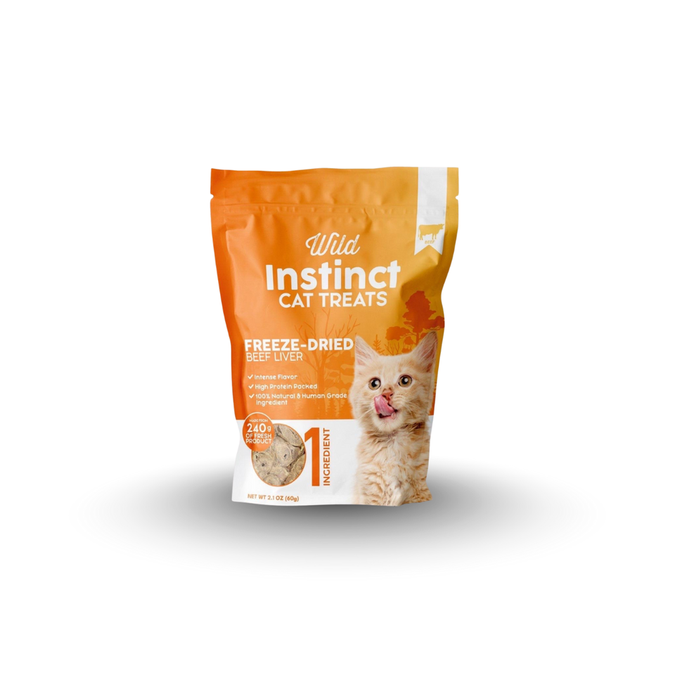 Freeze dried beef liver for cats