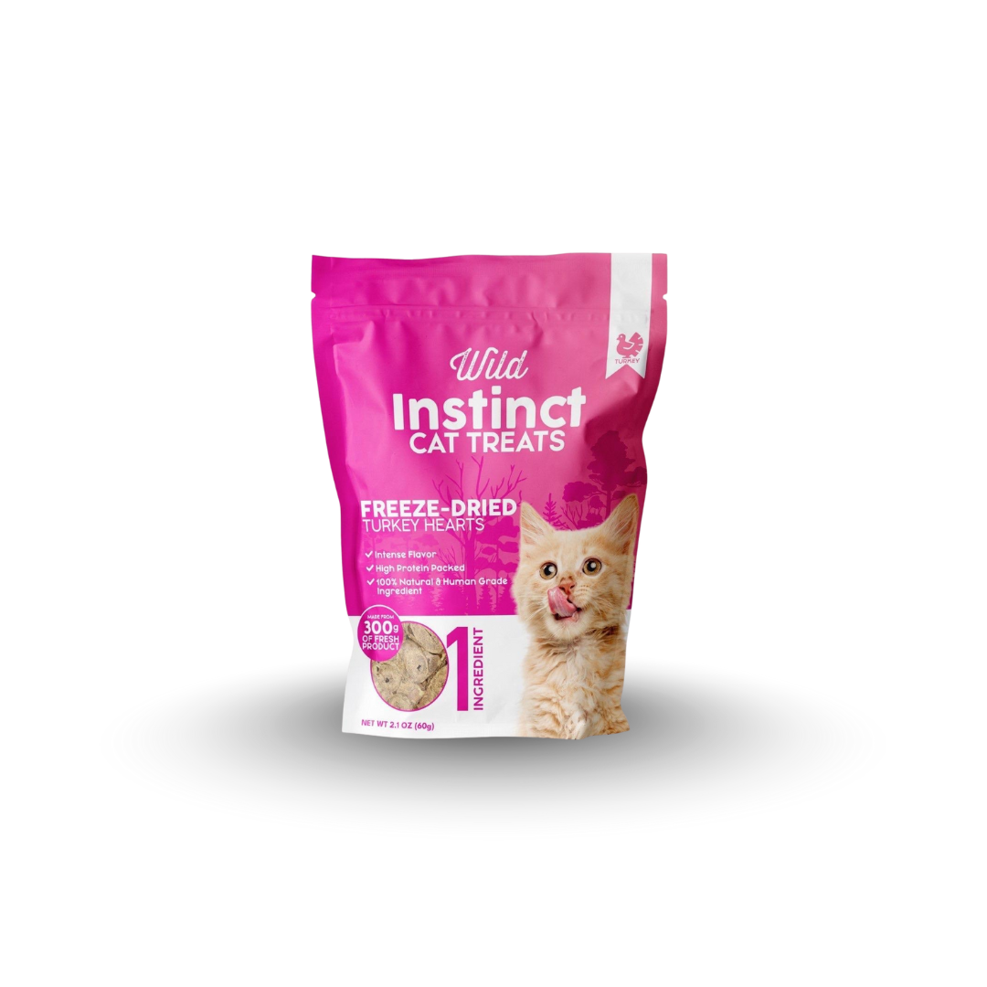 Freeze-Dried Turkey Heart Cat Treats