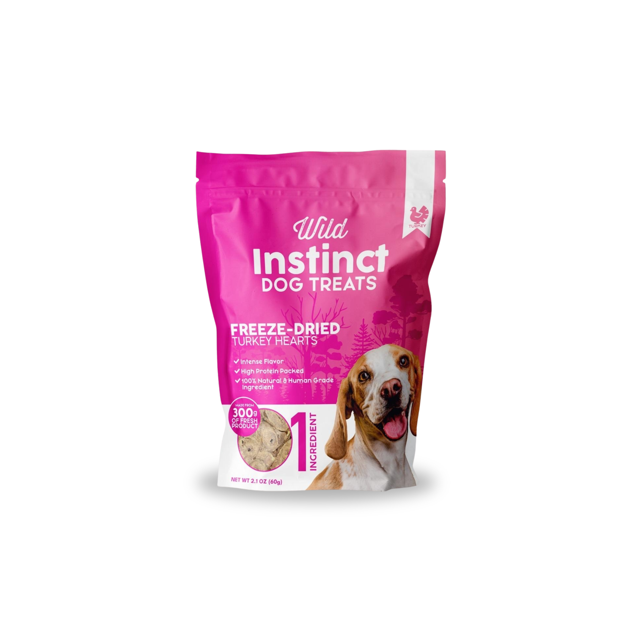 Freeze-Dried Turkey Heart Dog Treats