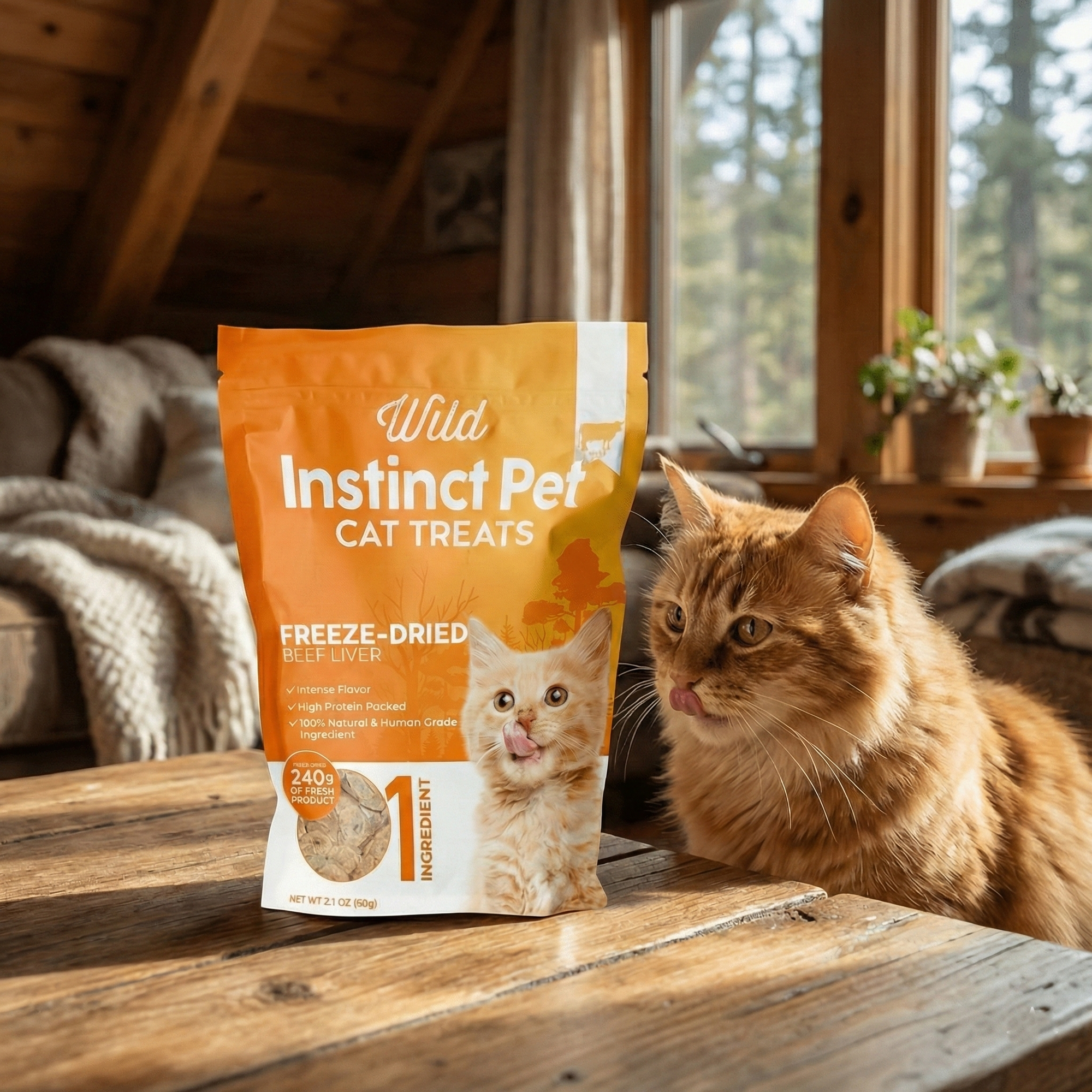 Freeze-Dried Beef Liver Cat Treats