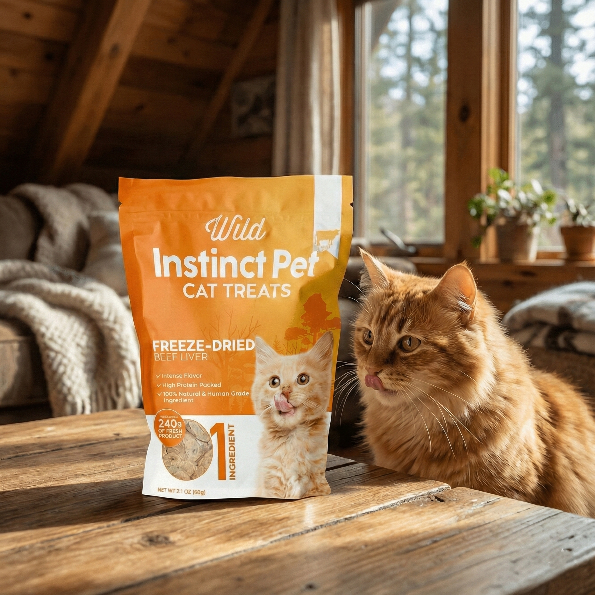 Freeze-Dried Beef Liver Cat Treats