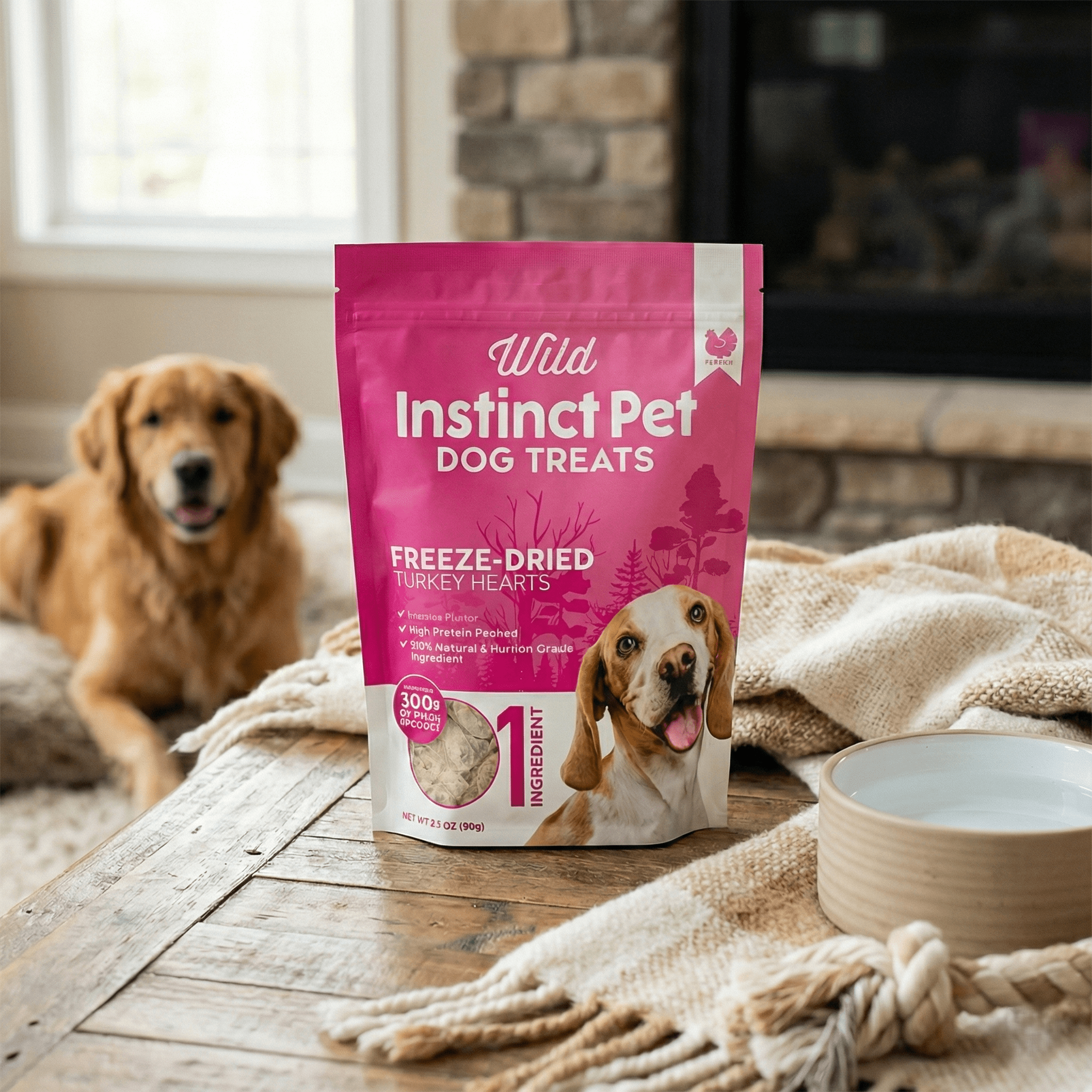 Freeze-Dried Turkey Heart Dog Treats
