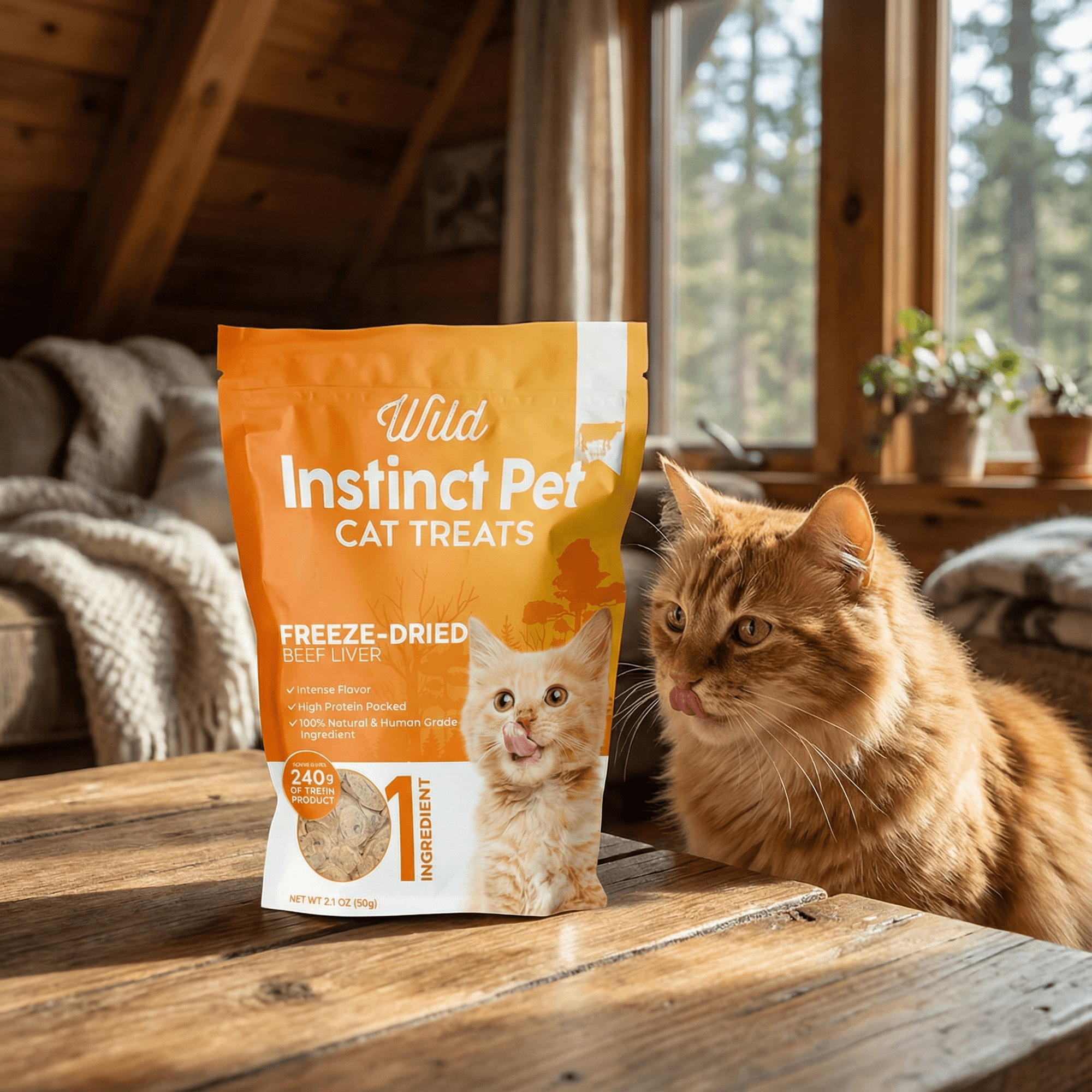 Freeze-Dried Beef Liver Cat Treats