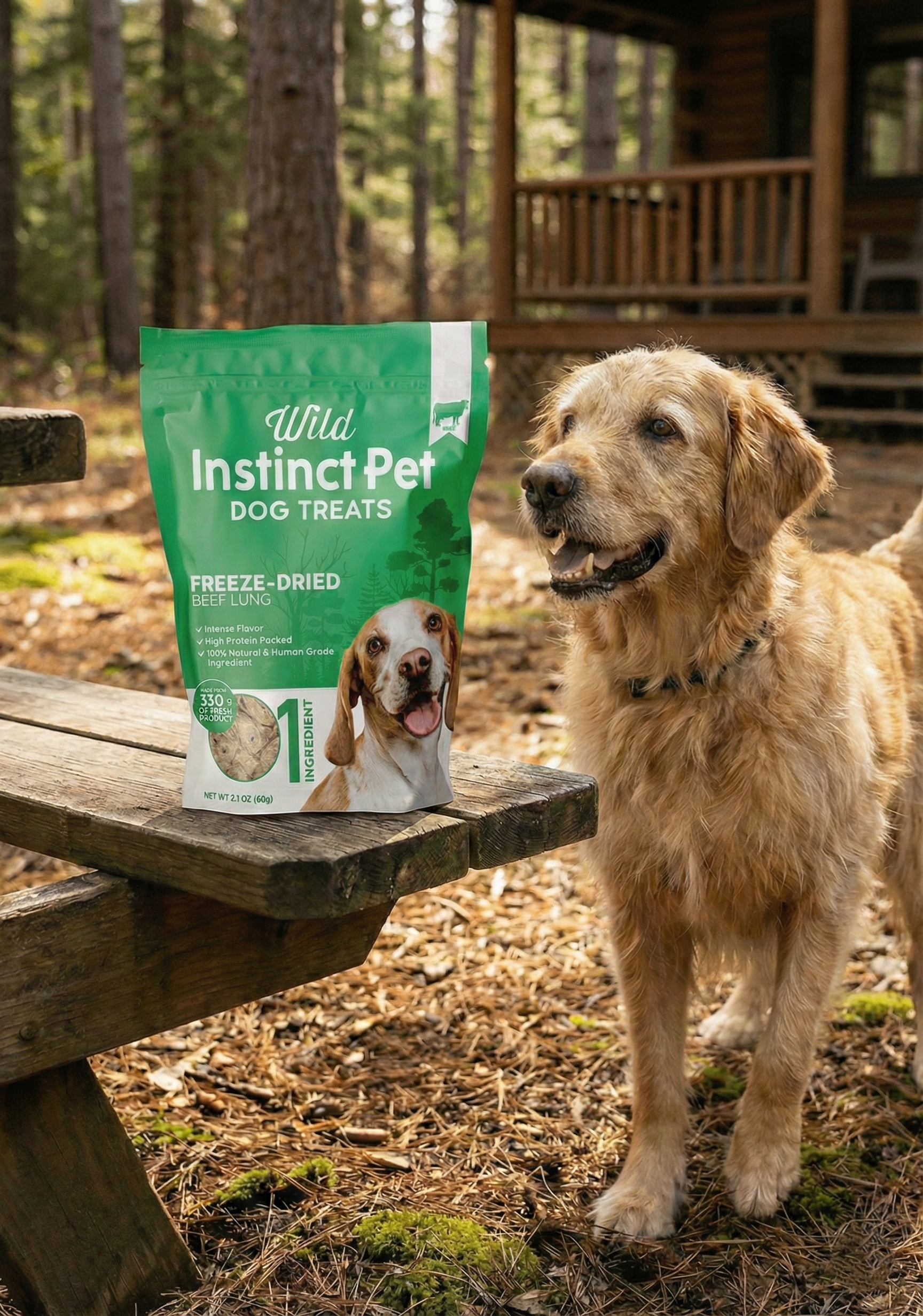 Freeze-Dried Beef Lung for Dogs